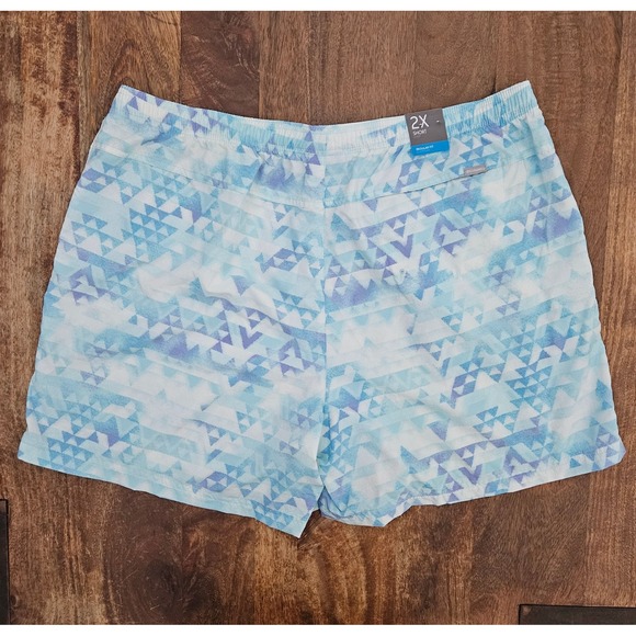 Columbia Court Shorts Women's 2X White Blue 6" Sandy River II Water Outdoors - Picture 8 of 8